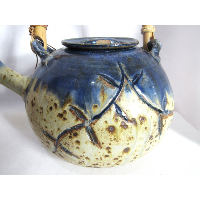 1980s Rustic Studio Pottery Clay Tea Pot, Signed For Sale In New Orleans - Image 6 of 14