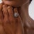 Early 20th Century Early 20th Century French Belle Epoque Diamond 18k White Gold Target Ring, Size 4.25 For Sale - Image 5 of 6