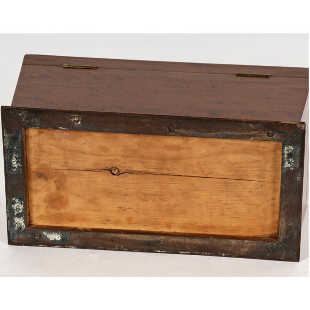 Antique Early 19c English Regency Mahogany Tea Caddy For Sale - Image 4 of 5