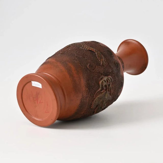 Japanese Red Clay Dragon Vase from Tokoname, 1920s For Sale - Image 6 of 9