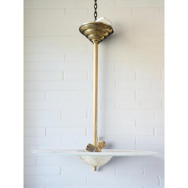 Art Deco Style Pendant Light, 1960s For Sale - Image 4 of 7