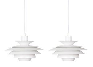 Vintage Danish Dania Lamp by Kurt Wiborg for Jeka, 1980s, Set of 2