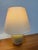 Transitional Ginger Jar Eggshell Ceramic Table Lamps, Pair For Sale - Image 3 of 12
