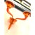 Contemporary Orange Translucent Murano Glass Wall Sconce by Simoeng For Sale - Image 3 of 5