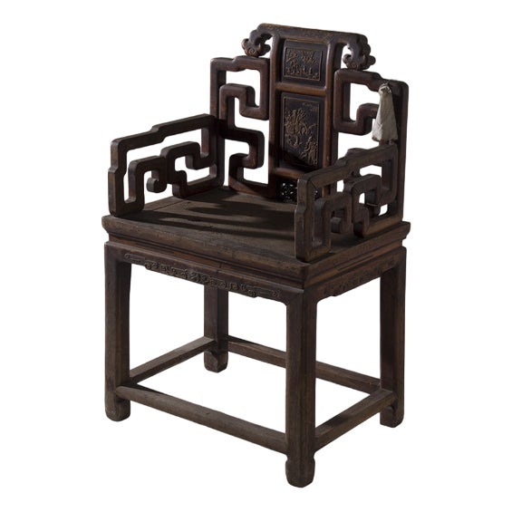 Chinese Qing Rose Chair, 1860s For Sale