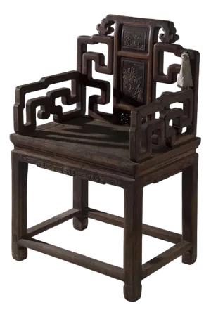 Chinese Qing Rose Chair, 1860s