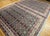 Vintage Persian Tabriz Afshan Rug, Hand-Knotted Wool, Allover Caucasian Shirvan Pattern, Navy & Ivory, 7x10 For Sale - Image 9 of 18