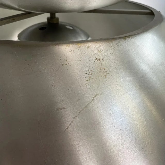 Italian Modern Metal and Opaline Glass Pendant by Vico Magistretti for Artemide, 1970s For Sale - Image 12 of 18