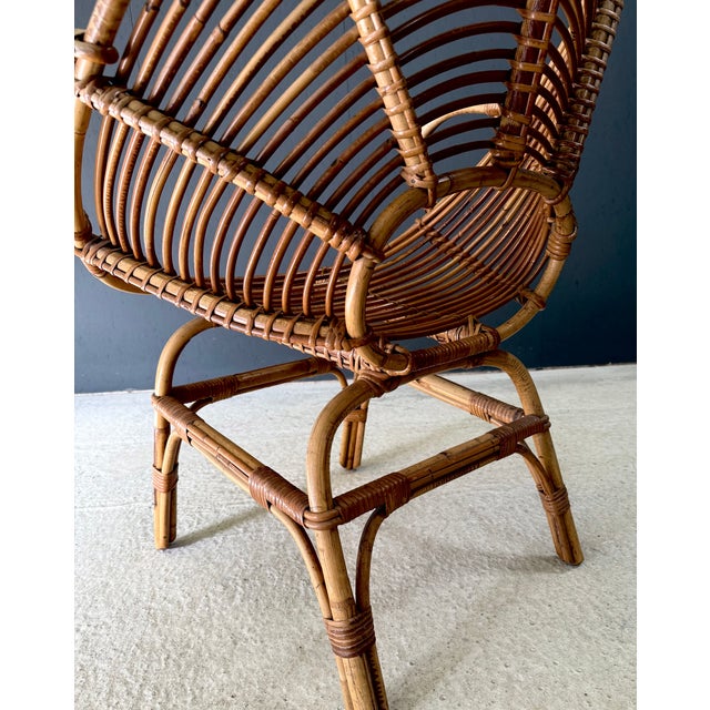 Mid-Century Bamboo Pod Armchair, Italy, 1960s For Sale - Image 15 of 16