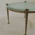 Forged Round Coffee Table with Aquamarine Glass, 1980s For Sale - Image 4 of 8