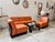 Brown Vintage Modular Amanta Chairs by Mario Bellini for B&B Italia, 1960s, Set of 5 For Sale - Image 8 of 10