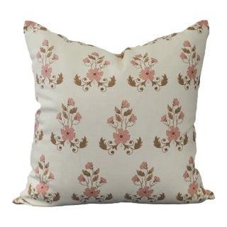 Lauren Servati Textiles, Unfading Flower // Peony Pillow, 24"x24" For Sale