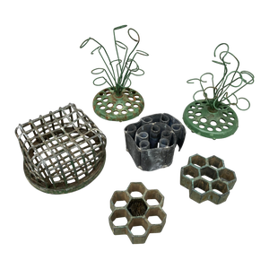 Early 20th Century Flower Pin Frogs- Set of 6