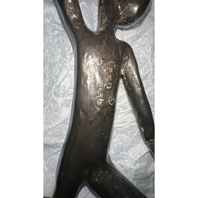 Exceptional pair of early signed bronze “Manhandles” sculptural pulls by artist and designer Cari Jaye Sokoloff for Sóko,...