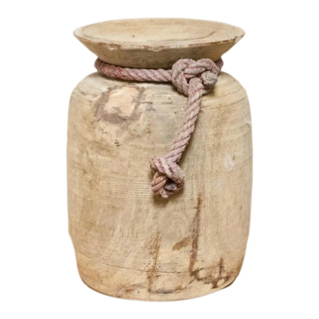 Indian Antique Bleached Pot-Gomli For Sale