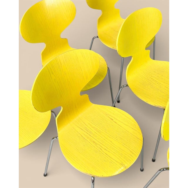 Fritz Hansen Model 3101 The Ant Chairs by Arne Jacobsen for Fritz Hansen, 1970s, Set of 6 For Sale - Image 4 of 9