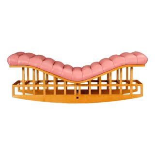 Richard Meier for Knoll International Architectural Rocking Chaise, 1982, Signed For Sale