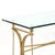 Pair of Mid-20th C French Gilt Brass & Glass Console Tables by Maison Jansen For Sale - Image 9 of 12