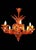 Traditional Orange Chandelier by Barovier & Toso For Sale - Image 3 of 12