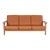GE-290 Sofa in Cognac Bison Leather by Hans J. Wegner for Getama For Sale