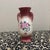 Royal Copley Cranberry Pink Red Rose 7" Vase Double Handle 1940s Art Pottery For Sale - Image 4 of 9