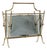 Decorative Brass Magazine Rack, Italy, 1950s For Sale