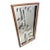 Vintage Oak Frame Postmodern 1970s Bamboo Motif Wall Mirror 1980s For Sale