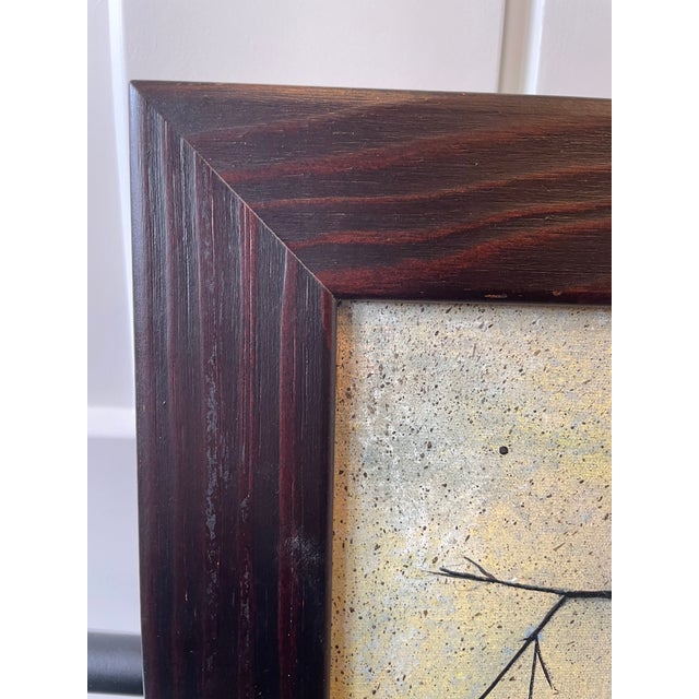 Brown Framed Joan Peris Mixed Media Painting "Arbol Camino" For Sale - Image 8 of 9