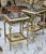 French French Louis XVI Style Side Table Set of 2 With Black Marble Top & Ornate Gold Leaf Details For Sale - Image 3 of 3