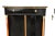 Biedermeier Pair of 19th Century Black Lacquered Biedermeier 2 Door Tall Cabinets For Sale - Image 3 of 9