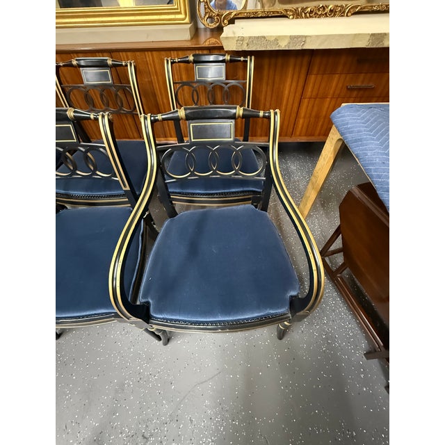 Late 20th Century Baker Furniture Historic Charleston Collection “Governor Alston” Dining Chairs (Set of 8) For Sale In Baton Rouge - Image 6 of 12