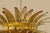 Murano Murano Chandelier Ceiling Light “Palmette” 82 Amber Murano Glasses, Two-Tier Design For Sale - Image 4 of 6