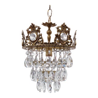 Gothic Styled Upside Down Layered Chandelier For Sale