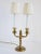 Antique French Louis XVI Style Brass Candelabra Lamps-A Pair For Sale - Image 11 of 11