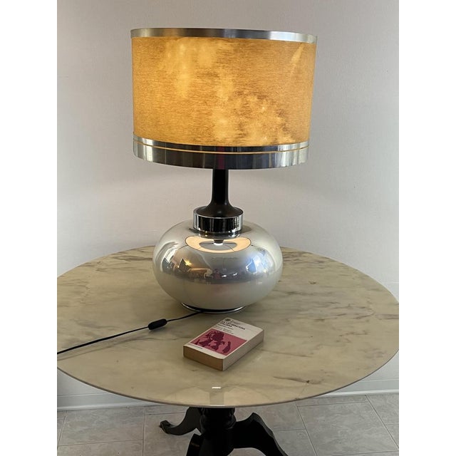 Italian Table Lamp in Opalescent Glass, 1970 For Sale - Image 14 of 16