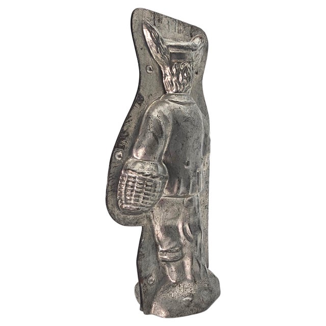 H. Heris German Tin Chocolate Mold — Dutch Bunny #442, 10” For Sale - Image 4 of 18