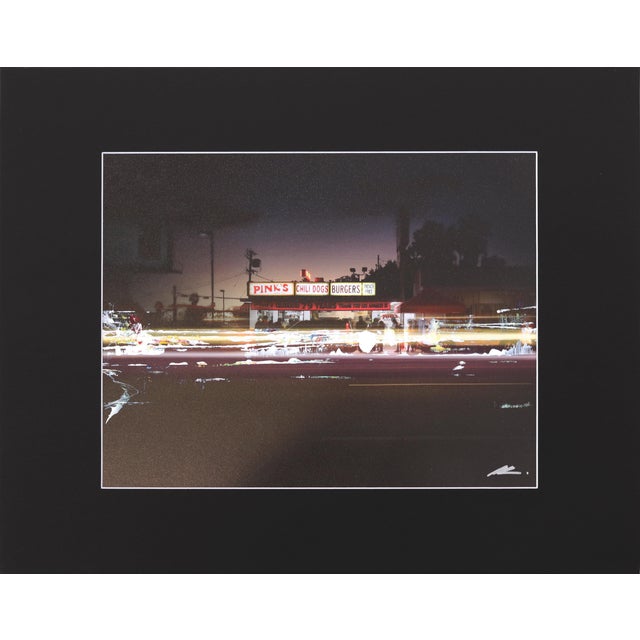 2020s Spin Pink's Hot Dogs - Original La Landmark Mixed Media Photography Art on Paper For Sale - Image 5 of 9