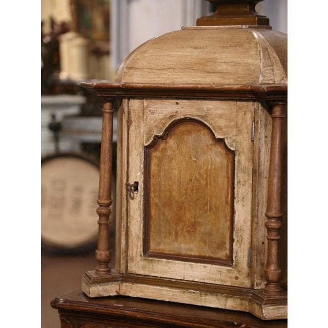 Decorate a wall or tabletop with this elegant antique tabernacle cabinet, crafted in France circa 1860. Originally used in...