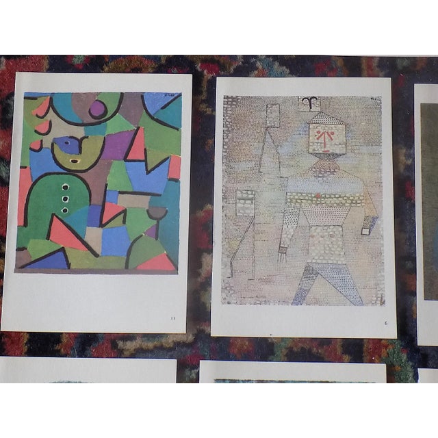 1960s Vintage Mid 20th Century Diminutive Modernist Abstract Paul Klee Masks & Figures Lithographs - Set of 15 For Sale - Image 5 of 12