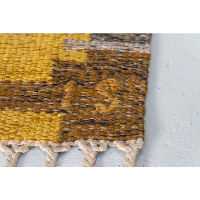 Vintage Swedish Röllakan Wool Rug by Ingegerd Silow for Axeco Svenska AB, 1950s For Sale - Image 12 of 18