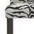 Not Yet Made - Made To Order Counter Stool in Linen Zebra Cream Black For Sale - Image 5 of 8