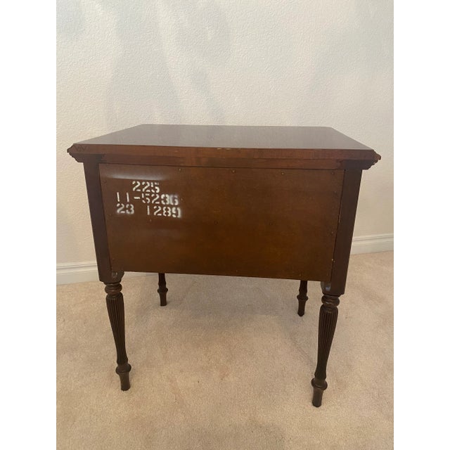 Late 20th Century Late 20th Century Ethan Allen Georgian Court Cherry Night Table Excellent Condition. For Sale - Image 5 of 12