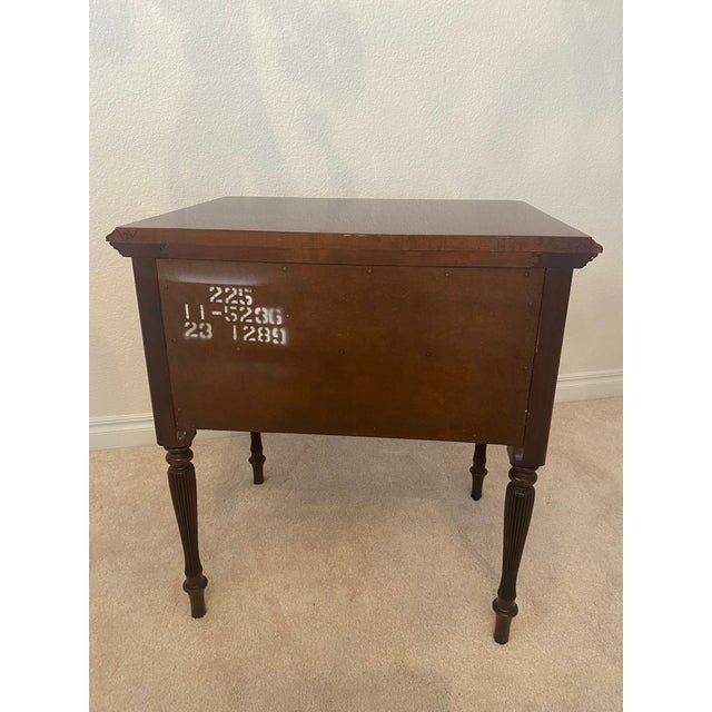 Late 20th Century Late 20th Century Ethan Allen Georgian Court Cherry Night Table Excellent Vintage Condition For Sale - Image 5 of 12