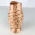 Mid Century Modern Vintage Pink & Gold Ceramic Swirl Vase For Sale - Image 4 of 9