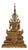 Thai Artist, Large Bronze Buddha, 1800s, Bronze and Gold Leaf For Sale