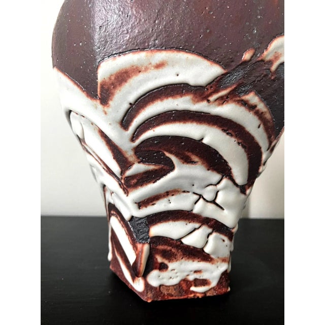 Modern Early 21st Century Japanese Studio Ceramic Vase by Ken Matsuzaki For Sale - Image 3 of 13