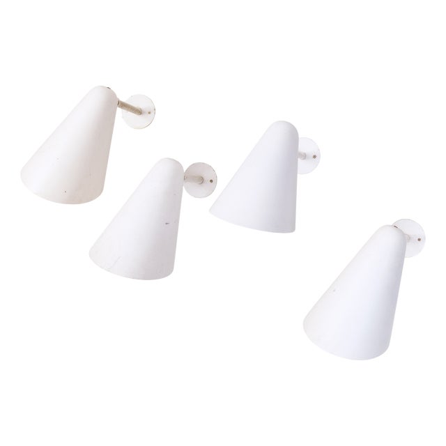 Adjustable Wall Lamps by Louis Poulsen, Denmark, 1960s, Set of 2 For Sale