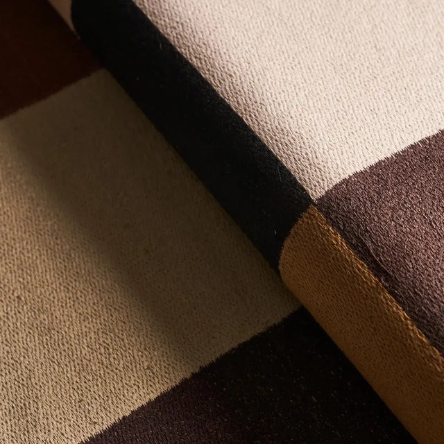 Schumacher Sample - Schumacher X David Kaihoi Embroidered Tile Fabric in Strong Neutral For Sale - Image 4 of 5