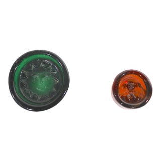 2 Art Glass Bowls by Erik Hoglund for Kosta Boda For Sale