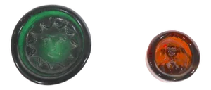 2 Art Glass Bowls by Erik Hoglund for Kosta Boda